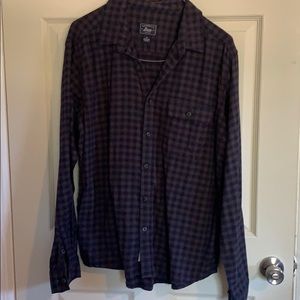 G.H. Bass & Co. Navy and Brown Flannel